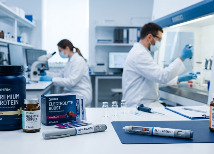 GLP-1 side effects supported by nutraceutical ingredients during medical weight loss.