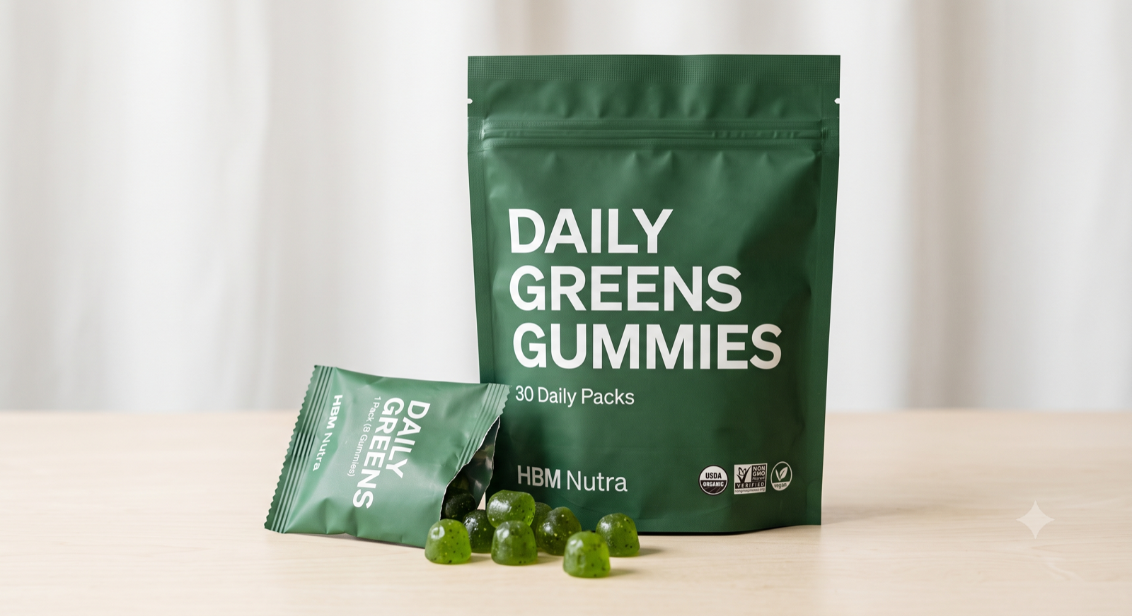 Daily Greens Gummies snack pack