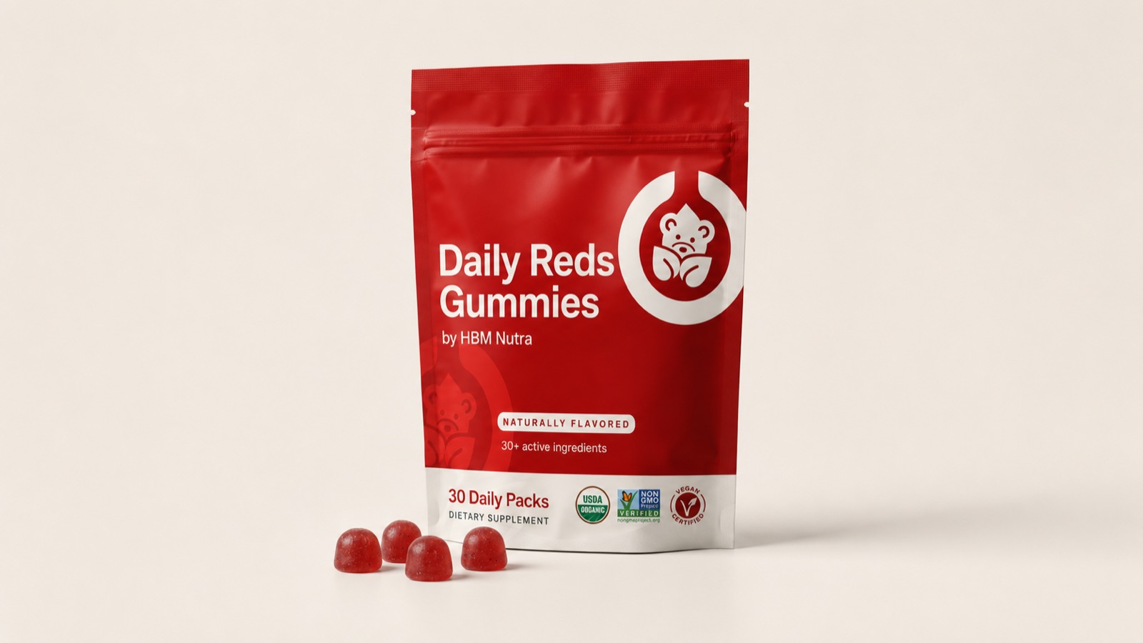 Daily Reds Gummies pouch