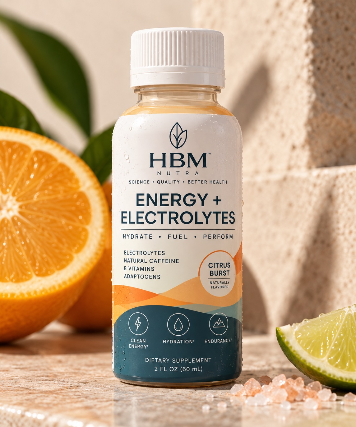 Energy and Electrolyte Shot bottles